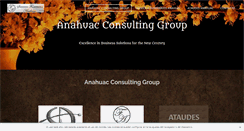 Desktop Screenshot of anahuaconsultingroup.com