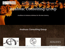 Tablet Screenshot of anahuaconsultingroup.com